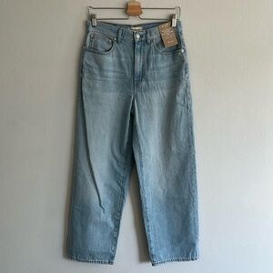 Madewell Perfect Vintage Wide-Leg Crop Jean, size 27T, Fitzgerald Wash